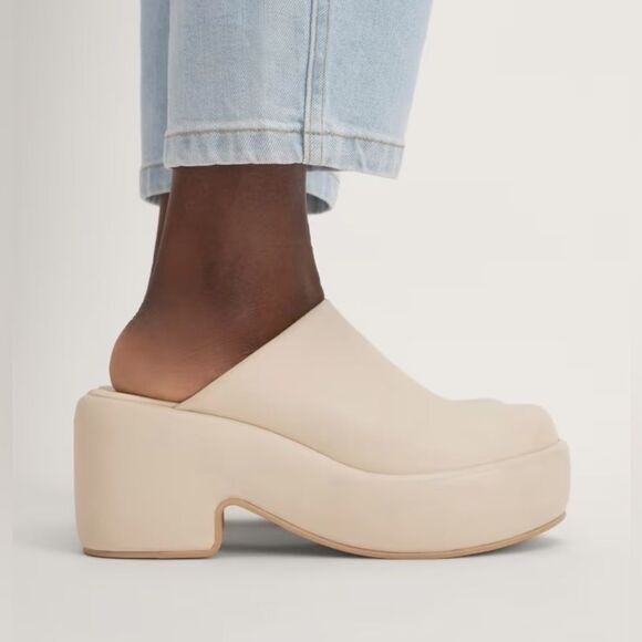 NEW EVERLANE The Puffa Clog in Parchment - Picture 1 of 6